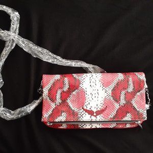 Zadig & Voltaire Snake Rock Savage Bag Red White NWT